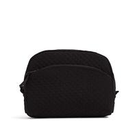 Vera Bradley Microfiber Medium Cosmetic Makeup Organizer Bag, Bolsa de Maquillaje Mujer, Negro, Einheitsgröße
