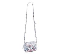 Vera Bradley Mini Bolso Cruzado Evie de algodón, Mujer, Magnifique Floral, Talla única