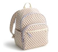 Vera Bradley Mochila Bancroft de algodón prémium para mujer, Rachel Ditsy, Talla única