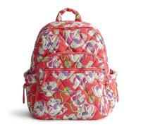 Vera Bradley Mochila Bancroft de peso pluma para mujer, Amapolas en remolino, Talla única