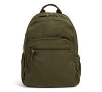 Vera Bradley Cotton Campus Backpack, Bolsa para Libros Mujer, Climbing Ivy Green, Talla única