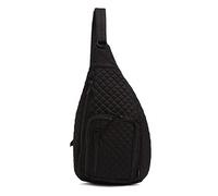 Vera Bradley Mochila de algodón para mujer, Negro: algodón reciclado, Talla única