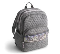 Vera Bradley Mochila grande Bancroft de algodón prémium para mujer