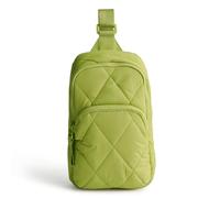 Vera Bradley Mochila Lorman Sling para mujer, bolsa de peso pluma, espinaca verde, Talla única