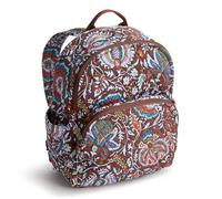 Vera Bradley Mochila pequeña Banbury de algodón prémium para mujer, Canela Marrakech, Talla única