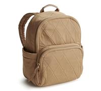 Vera Bradley Mochila pequeña Banbury de sarga de poliéster para mujer, Tiger's Eye, Talla única