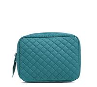 Vera Bradley Organizador de Cables para Mujer, Accesorio tecnológico, algodón Reciclado Forever Green, Talla única