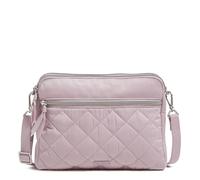 Vera Bradley Performance-Bolso Bandolera de Sarga con Tres Compartimentos, Mujeres, Rosa Hortensia, Einheitsgröße