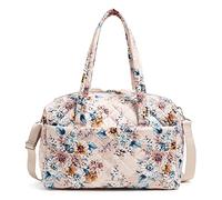 Vera Bradley Performance Twill Medium Travel Duffle Bag, Bolsa de Noche para Mujer, Ramo de Flores de melocotón, Einheitsgröße