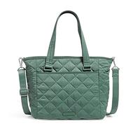 Vera Bradley Performance Twill Multi-Strap Shoulder Satchel Purse, Bolso de Mano para Mujer, Hoja de Olivo, Talla única