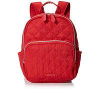 Vera Bradley Performance Twill Small Backpack, Bolsa de Libros. Mujer, Rojo bermellón, Talla única