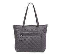 Vera Bradley Performance Twill Vera Tote Bag, Bolso de Mano para Mujer, Gris sombreado, Talla única