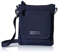 Vera Bradley Polyester RFID Mini Hipster Crossbody, Bolso Bandolera para Mujer, Azul Marino, Einheitsgröße
