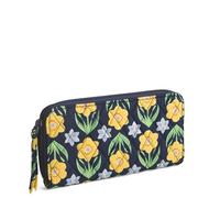 Vera Bradley Premium Cotton Continental Wallet, Billetera para Mujer, Narcisos