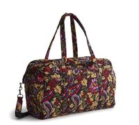Vera Bradley Premium Cotton Miramar Weekender, Midnight Garden Paisley