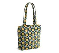 Vera Bradley Premium Cotton Small Original Zip Tote Bag, Bolsa de Mano para Mujer, Narcisos