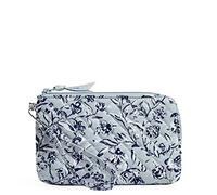 Vera Bradley Pulsera de algodón para mujer con protección RFID, Perennials Gray - Recycled Cotton, Talla única