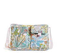Vera Bradley Recycled Cotton Utility Small Crossbody Purse, Rain Forest Canopy