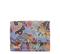 Vera Bradley Riley - Cartera compacta de algodón con protección RFID, diseño de Cachemira provenzal, Talla única