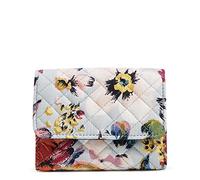 Vera Bradley Riley - Cartera compacta de algodón para Mujer con protección RFID, diseño Floral de Aire Marino, algodón Reciclado, Talla única