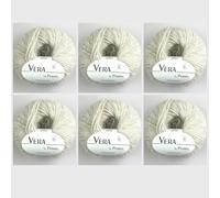 Vera by Permin - Hilo para todo el año de Chainette, Baby Alpaca y algodón (125 m/50 g) (17 colores crema)