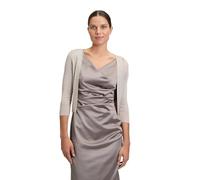 Vera Mont 0225/4818 Suéter cárdigan, Plateado/Beige, S para Mujer