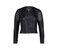 VERA MONT Chaqueta corta de imitación de cuero negro | 40