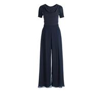 Vera Mont Mono largo de manga larga para mujer, multidivisor, azul oscuro, 42W