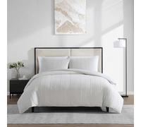 Vera Wang Fundas de Almohada de algodón naturalmente Suaves a Juego, nítidas y Suaves con una sensación Ligera, Juego de Cama de 3 Piezas, Color Beige, tamaño Queen