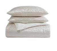 Vera Wang - Juego de edredón King, Ropa de Cama de Lujo con Fundas a Juego, decoración del hogar de diseño (Marfil ilusión, King)