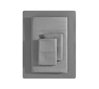 Vera Wang - Juego de sábanas tamaño Queen, Ropa de Cama de algodón Satinado de Lujo, 800 Hilos, decoración Suave y Lisa para el hogar (carbón, Queen)