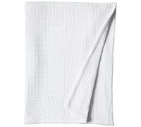 Vera Wang - Manta Queen, Ropa de Cama de algodón de Lujo, Esencial súper Suave con Punto gofre (Tejido de gofre Blanco, Queen)