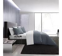 Vera Wang Ropa de Cama de algodón de Lujo, Incluye Fundas a Juego, 100%, Medianoche, tamaño King