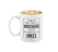 Veracco Only the Best Brothers Get Promoted to Uncle Taza de café de cerámica para él cumpleaños (blanco, cerámica)