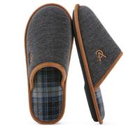 VeraCosy Pantuflas Hombre Antideslizante,Negro,40-41 EU