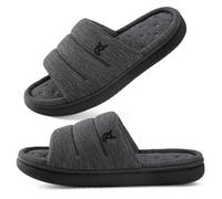 VeraCosy Pantuflas Hombre Punta Abierta Interior y Exterior Hormiga,44-45 EU