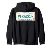 Veracruz - Xalapa Mexico License Plate Travel Vacation Beach Sudadera con Capucha