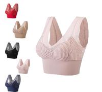 VeraCurves - Effortless Shaping Bra,Effortless Shaping Bras for Women No Underwire,Soft Seamless No Underwire Full Coverage (Pink,XXL)