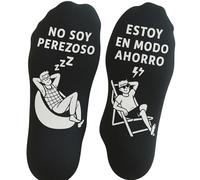 VERADGROUP®️ Regalo para hombre | Calcetines divertidos | NO SOY PEREZOSO,ESTOY EN MODO AHORRO | Regalo original | cumpleaños, día del padre, novios, amigos, o abuelos | Talla única 39-46