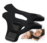 Veralabs Airflow Jaw Strap, Veralabs Air Flow Jaw Strap,Mentonera transpirable anti ronquidos Veralabs, Mentonera para dormir, Mentonera ajustable para hombres y mujeres (Negro)