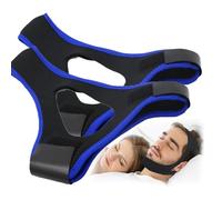 Veralabs Airflow Jaw Strap, Veralabs Air Flow Jaw Strap,Mentonera transpirable anti ronquidos Veralabs, Mentonera para dormir, Mentonera ajustable para hombres y mujeres (Azul)