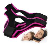 Veralabs Airflow Jaw Strap, Veralabs Air Flow Jaw Strap,Mentonera transpirable anti ronquidos Veralabs, Mentonera para dormir, Mentonera ajustable para hombres y mujeres (Rosa)
