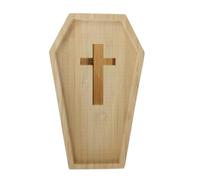 VERAMENTO SERVICIO - bandeja de madera decorativa | Platos de bocadillos de madera de Halloween | Bandejas de alimentos estilo festival con carga de diseño ornamental | Jarras para el tablero de