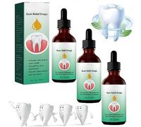 VERAMY Dentizen Gum Regrowth Drops, Gum Growth Drops, Dentizen Gum Therapy Gel, Gum Regrowth for Receding Gums, Gum Relief Drops, Restoring Gums and Oral Health Easily (3PCS)