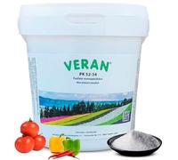 VERAN | Fertilizante de Fosforo y Potasio para Flores, Citricos y Huerto 1Kg | PK 52-34 | Estimula el Crecimiento y el Florecimiento Hidrosoluble | Fertilizante con Fosforo y Potasio