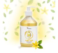 Verana Aceite de Masaje Ylang Ylang, Cosmético Natural, Para el Cuerpo, Todo tipo de Pieles, Masaje Rejuvenecedor y Revitalizante, Anticelulítico, Aromaterapia (500ml)