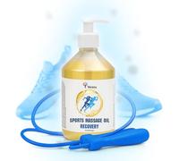 Verana Sport Aceite de masaje de árnica, aloe - caléndula - plátano - cuidado deportivo, para articulaciones y músculos, natural, antes y después del entrenamiento, correr, nadar (500 ml)