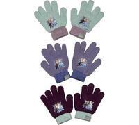 Véranno 1 par de guantes Frozen de Frozen, talla única, color rosa