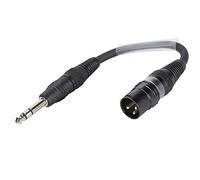 Verano 3030741 W Stage 22 HIGHFLEX estéreo Cable (0,15 m, 1 x Hicon 3 pines XLR (M) a 1 x Hicon de conector Jack de 6,3 mm), color negro