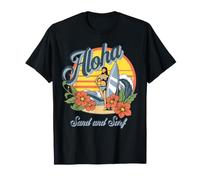 Verano - Aloha Sand and Surf: Estilo Retro de Hawái Camiseta